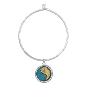 Cancer & Fire Tiger Bangle Bracelet