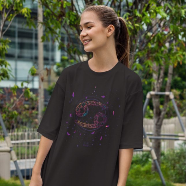 Cancer Floral Zodiac Sign T-Shirt (Creator Uploaded)