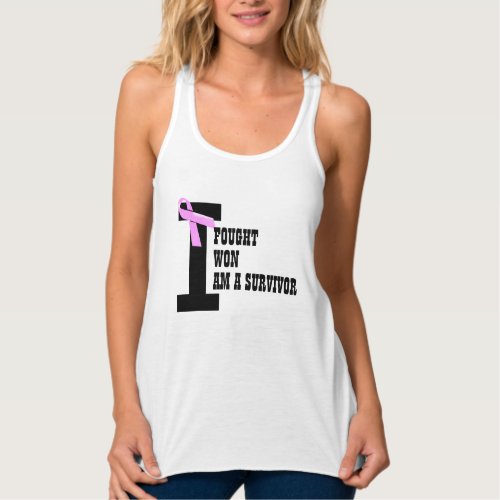 Cancer Fought won Survived  Personalize Tank Top