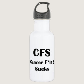 Cancer Freaking Sucks Water Bottle