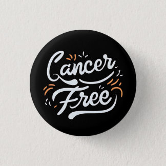 cancer free breast cancer awareness  button