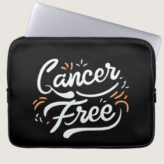 cancer free breast cancer awareness  laptop sleeve