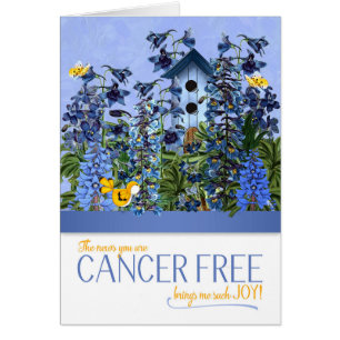Cancer Free Brings Me Joy Blue Larkspur Cards