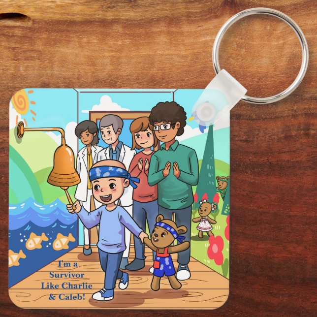 Cancer Free Inspirational Keychain (Back)