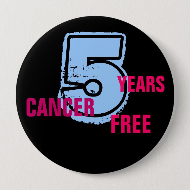 Cancer Free Pin! Pinback Button (Front)