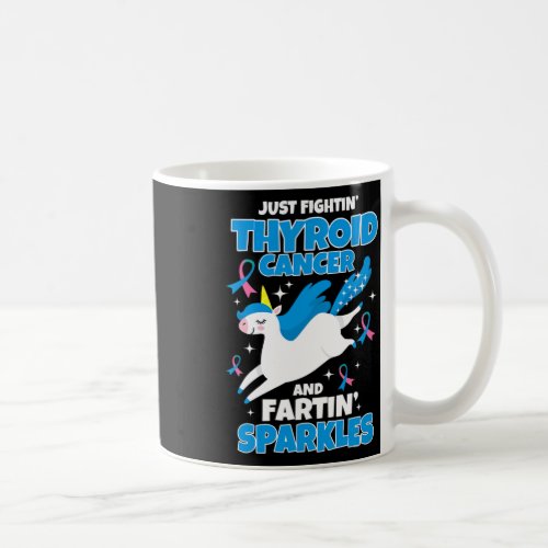 Cancer Fun Unicorn Farting Sparkles  Coffee Mug