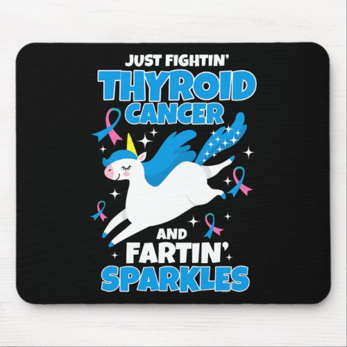 Cancer Fun Unicorn Farting Sparkles  Mouse Pad