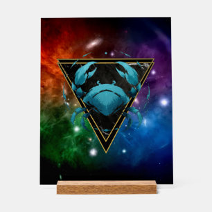 Cancer Galaxy Zodiac Acrylic Sign