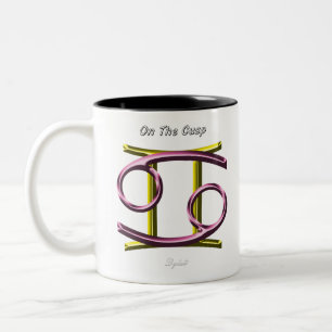 Cancer Gemini On The Cusp Astrology Zodiac Sign Two-Tone Coffee Mug