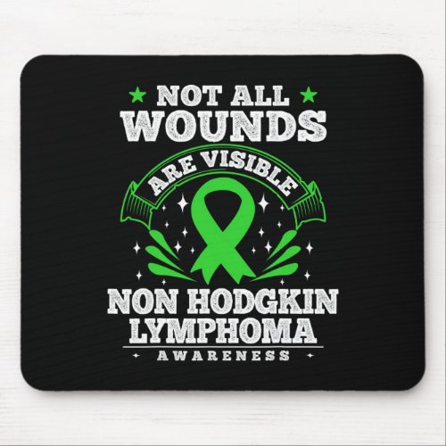 Cancer Gift Non Hodgkin Lymphoma Awareness Ribbon  Mouse Pad