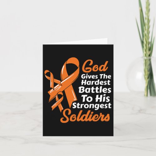 Cancer God Gives Hardest Battles Strongest Soldier Card