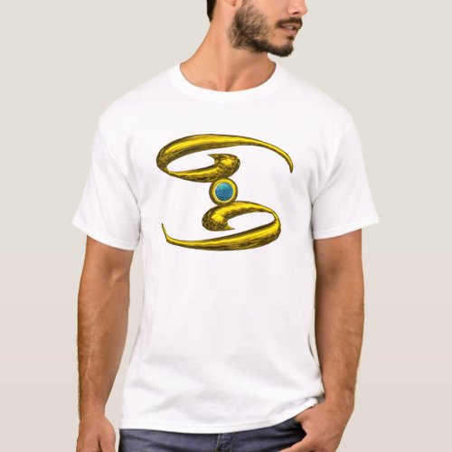 CANCER GOLD ZODIAC BIRTHDAY JEWEL T_Shirt