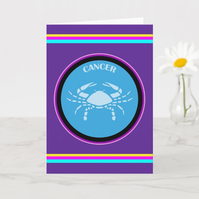 Cancer Greeting Card (Small Plant)