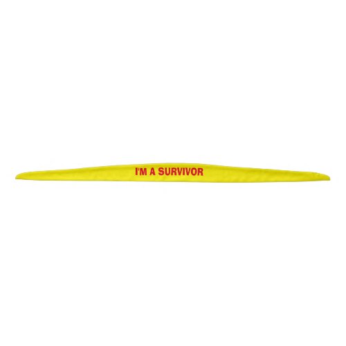 Cancer Hair Tie Headband Red on Yellow