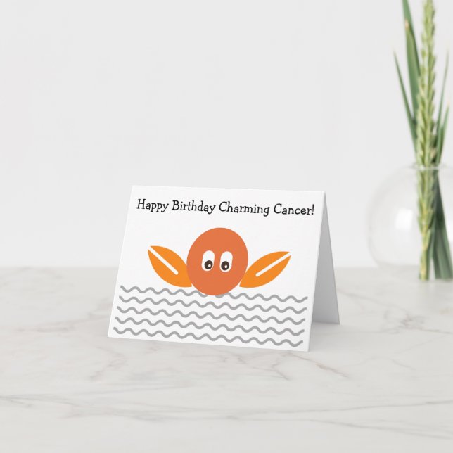 Cancer Happy Birthday Card (Front)