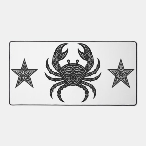 Cancer — Haunted Ink Zodiac Crab Desk Mat