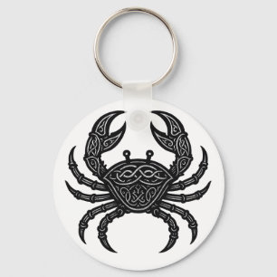 Cancer — Haunted Ink Zodiac Crab Keychain