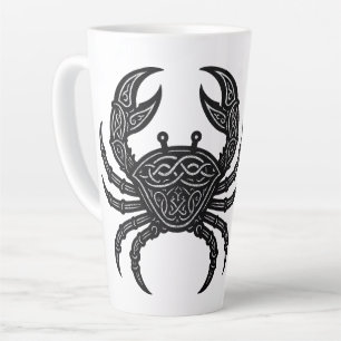 Cancer — Haunted Ink Zodiac Crab Latte Mug
