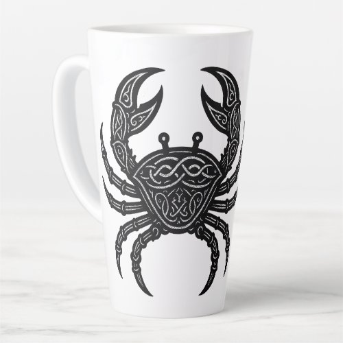 Cancer — Haunted Ink Zodiac Crab Latte Mug