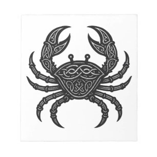 Cancer — Haunted Ink Zodiac Crab Notepad