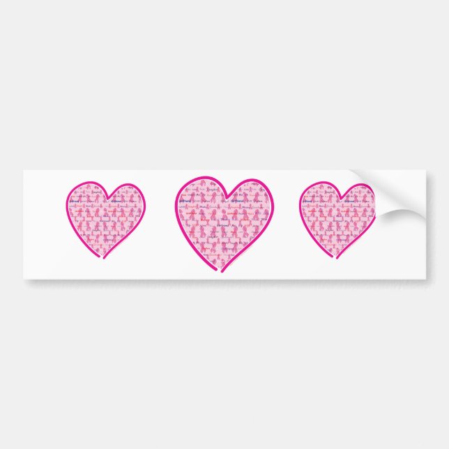 Cancer-Heart Bumper Sticker (Front)