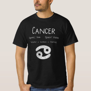 Cancer Horoscope Astrology Star Sign Birthday Gift T-Shirt