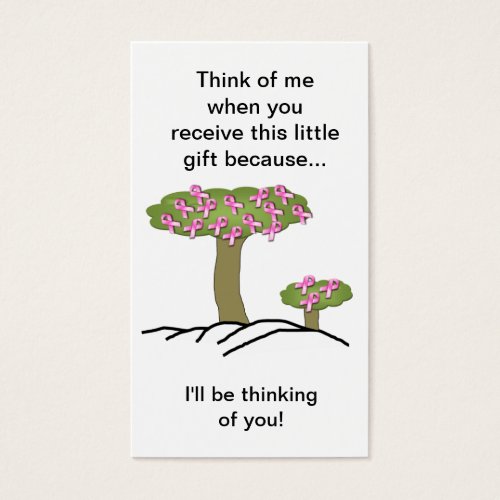 Cancer I'll Be Thinking Of You Bookmark Business Card Templates