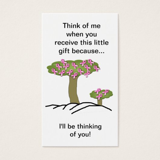 Cancer I'll Be Thinking Of You Bookmark (Front)