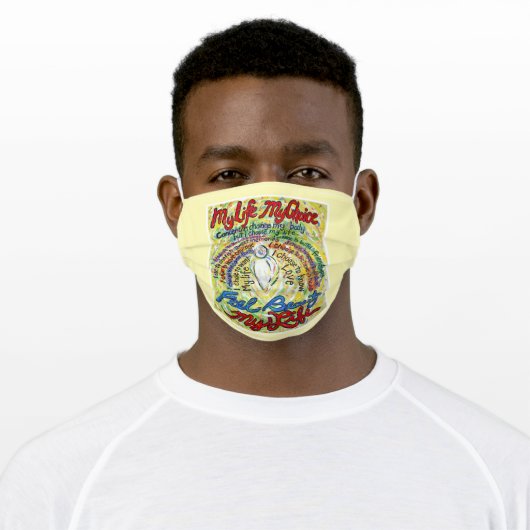 Cancer Inspirational Poem Art Custom Face Masks (Worn)