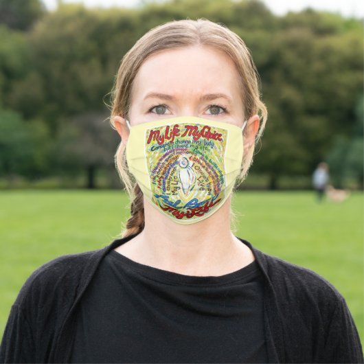 Cancer Inspirational Poem Art Custom Face Masks (Outside)