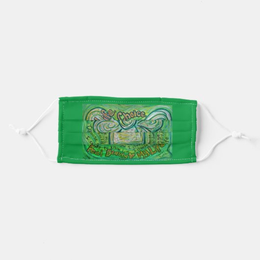 Cancer Inspirational Poem Art Custom Face Masks (Front, Folded)