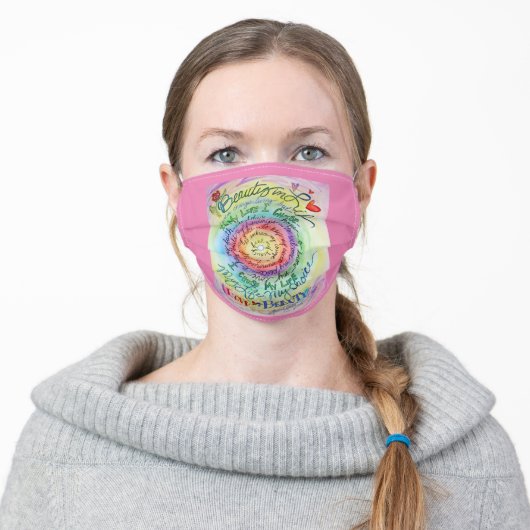 Cancer Inspirational Poem Art Custom Face Masks (Worn)