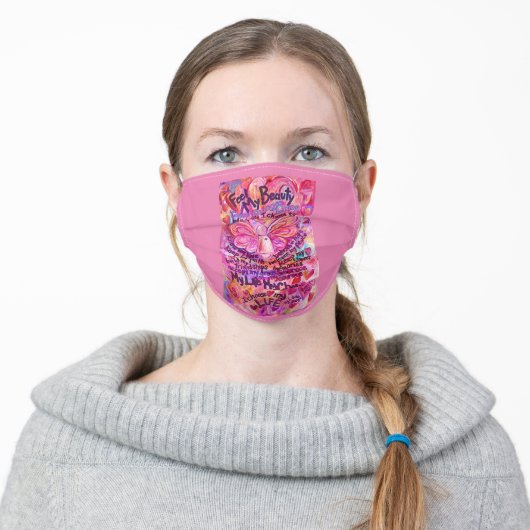 Cancer Inspirational Poem Art Custom Face Masks (Worn)