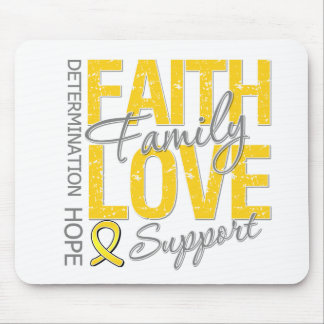 Cancer Inspiring Slogan Collage Childhood Cancer Mouse Pad