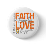 Cancer Inspiring Slogan Collage Leukemia Pinback Button