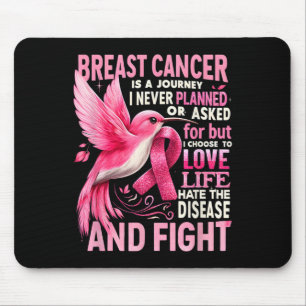Cancer Is A Journey I Never Planned Breast Cancer Mouse Pad