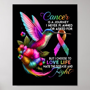 Cancer Is A Journey I Never Planned Or Asked Breas Poster