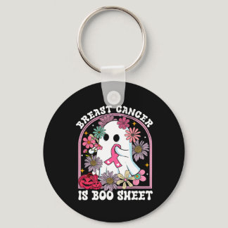Cancer Is Boo Sheet Breast Cancer Warrior Hallowee Keychain