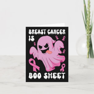 Cancer Is Boo Sheet Halloween Breast Cancer Awaren Card