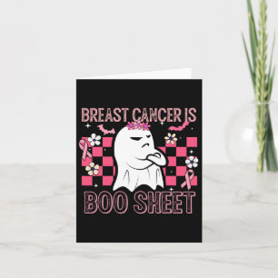 Cancer Is Boo Sheet Halloween Breast Cancer Awaren Card