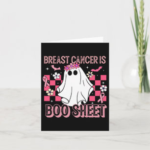 Cancer Is Boo Sheet Halloween Breast Cancer Awaren Card