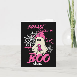 Cancer Is Boo Sheet Halloween Breast Cancer Awaren Card