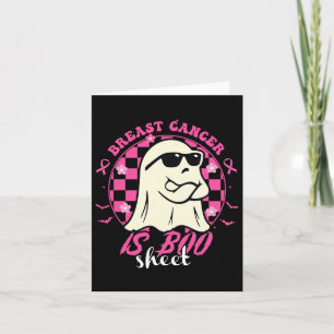 Cancer Is Boo Sheet Halloween Breast Cancer Awaren Card