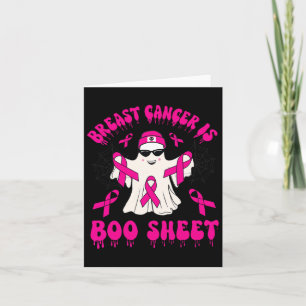Cancer Is Boo Sheet Halloween Breast Cancer Awaren Card