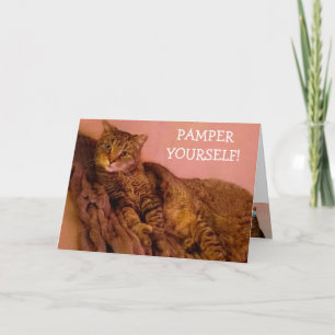 Cancer Is Exhausting Funny Cat Card