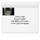 Cancer is Tough but You're Tougher Angry Cat (Inside Horizontal (Bottom))
