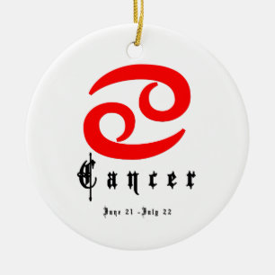 Cancer, June 21 - July 22 Ceramic Ornament