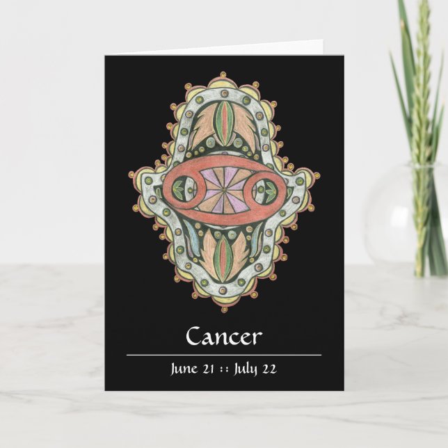 Cancer Khamsa Note Card (Front)