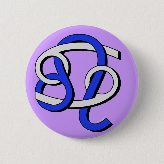 Cancer & Leo GyB Pinback Button (Front)