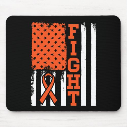 Cancer Leukemia Fight Flag _ Cancer Awareness Gift Mouse Pad